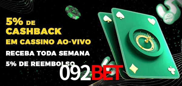 Promoções do cassino ao Vivo 092bet